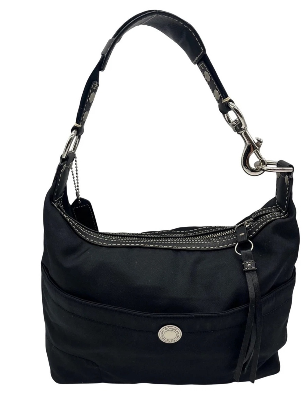 EUC Coach Black Hamptons Hobo Shoulder Bag